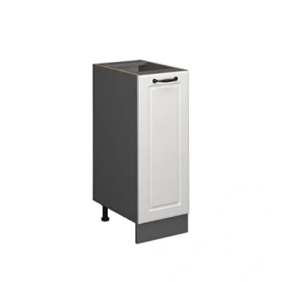 Abbildung von Vicco Apothekerschrank R Line, Weiß Landhaus/Anthrazit, 30 cm ohne Arbeitsplatte