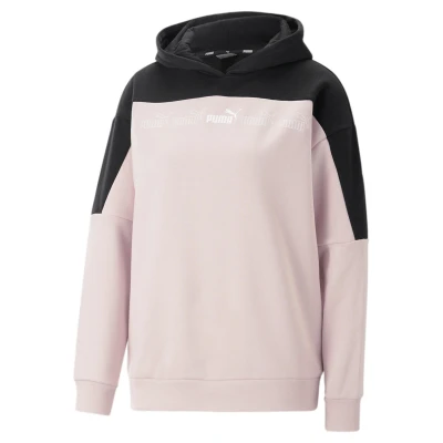 Abbildung von Puma Around THE Block Kapuzenpullover, Damen, Größe: XS, Rose quartz black