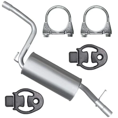 Abbildung von Mitteltopf Auspuff Mittelschalldämpfer für 1.6i 16V 1.8i 2.0i Ford Focus II 2 MK2 auch CC, C Max I 1 MK1