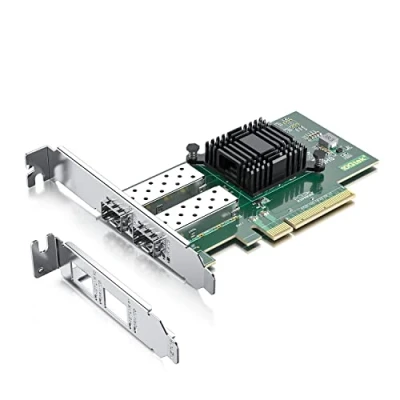 Abbildung von 10Gtek® 10Gb PCI E NIC Netzwerkkarte für Intel X520 DA2(Intel E10G42BTDA), mit 82599EN Controller, Dual SFP+ Port, Express Ethernet LAN Adapter Support Windows Server/Linux/VMware