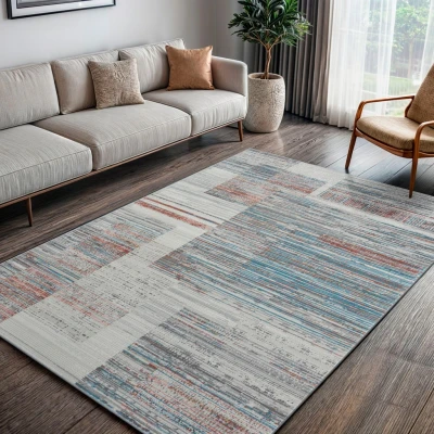 Abbildung von my home Teppich &quot;Ziven&quot;, rechteckig, Kurzflor, modernes Design, pflegeleicht, Wohnzimmer