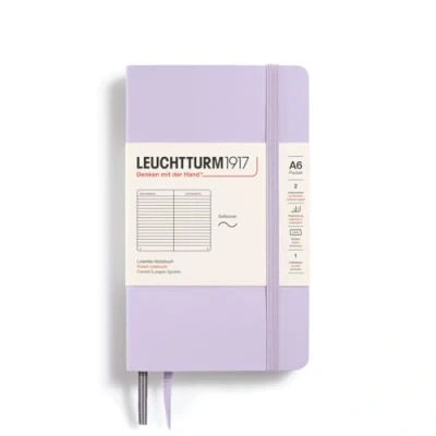 Abbildung von LEUCHTTURM1917 368160 Notizbuch Pocket (A6), Softcover, 123 nummerierte Seiten, Lilac, Liniert