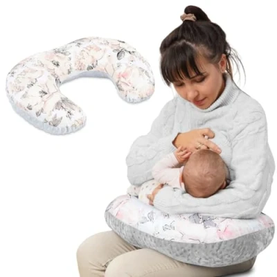 Abbildung von Totsy Baby Stillkissen klein Minky Modell 1: 130 x 45 cm Stillhörnchen kleines