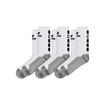 Abbildung von Erima Unisex Kinder 3er Pack Classic 5 c Socken, Weiß/Schwarz, 31 EU