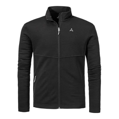Abbildung von Schöffel Herren CIRC Fleece Jk Style Smue MNS, kreislauffähige Fleecejacke mit 2 Wege Stretch, wärmende, schnell trocknende Outdoor Jacke fast 100% Recyclingfähigkeit, black, 50