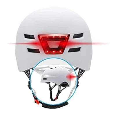 Abbildung von BEEPER Unisex Adult Me135l n Fahrradhelm, Roller mit integriertem Front und Rücklicht, Schwarz, L