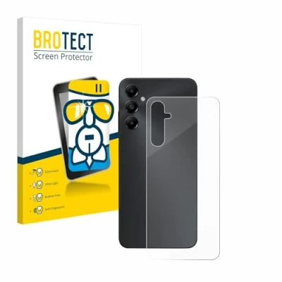 Abbildung von BROTECT Schutzglas für Samsung Galaxy A05s (Rückseite) Schutzfolie Panzer Folie Glas [Extrem Kratzfest 9H, Anti Fingerprint, Ultra Transparent]