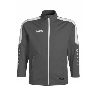 Abbildung von JAKO Power Trainingsjacke für Kinder, Größe: 128, Steingrau