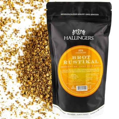 Abbildung von Hallingers Brot Rustikal Brotgewürz zum Brotbacken oder aufs (Bag) Adventskalender Neuheiten &amp; befüllen Geburtstag Glückwunsch Neues Zuhause Danke Freundschaft Genesung