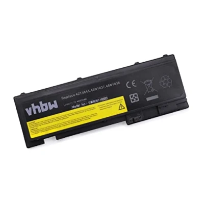 Abbildung von vhbw Akku kompatibel mit Lenovo ThinkPad T430s (22352), T420s 4171 A13, T420s, T420si, Notebook (4400mAh, 11,1V, Li Ion, Schwarz)
