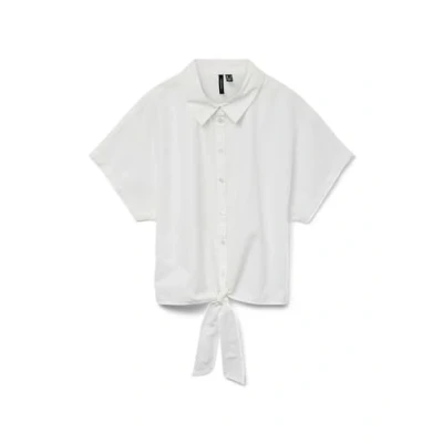 Abbildung von Vero Moda Vmfanni TIE Hemdbluse, Damen, Größe: Large, Bright white