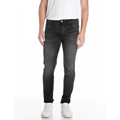 Abbildung von Replay Anbass Pants Jeans Relaxed Fit, Herren, Größe: 30x32, Black delavè