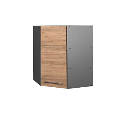 Abbildung von Vicco Eckhängeschrank Fame Line, Goldkraft Eiche/Anthrazit, 57 cm (1 Hängeschrank)