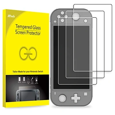 Abbildung von JETech Schutzfolie für Nintendo Switch Lite 2019, Gehärtetes Glas Displayschutz, HD Klar, 3 Stück