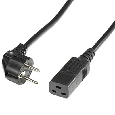 Abbildung von ROLINE Netzkabel Schutzkontakt IEC320 C19 16A, schwarz, 3,0 m