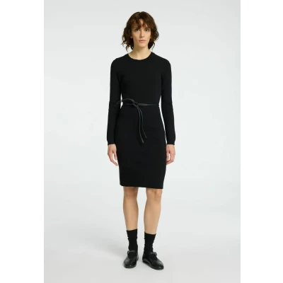 Abbildung von Selected Femme MIDI Etuikleid, Damen, Größe: Medium, Black