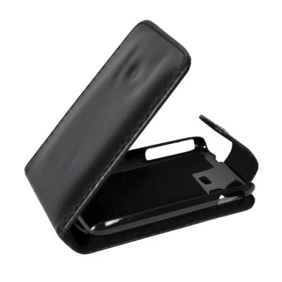 Abbildung von Mobilfunk Krause Flip Case Etui Handytasche Tasche Hülle für Samsung GT S5300 / (Schwarz)