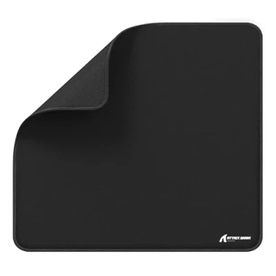 Abbildung von ATTACK SHARK CM02 Esports Gaming Mauspad, Großes Mauspad Mit Wasserabweisender Beschichtung, Stark Strukturierte, Glatte Bedienoberfläche, rutschfeste Gummiunterseite, 450 x 400 4 mm Schwarz