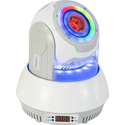 Abbildung von Ibiza STAR SPOT WH 30W RGBB mit 7 Gobos und 3 Umgebungslichtringen Weiß