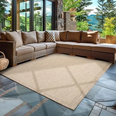 Abbildung von Carpettex Outdoorteppich Unicolor, Läufer, Höhe: 3 mm, Teppich Wetterfest Waschbar Balkon, Garten, Terrasse und Küchenteppich