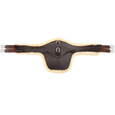 Abbildung von Kavalkade Sattelgurt Excellence mit Lammfell Braun 125cm Agradi.deVerkauft von Agradi