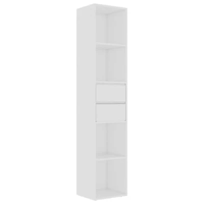 Abbildung von vidaXL Bücherregal Weiß 36x30x171 cm Holzwerkstoff, 1 tlg.