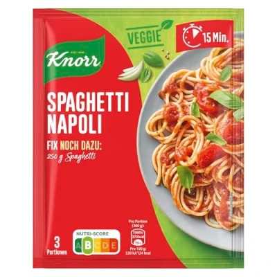 Abbildung von Knorr Fix Spaghetti Napoli für Pasta ohne geschmacksverstärkende Zusatzstoffe 39 g (1er Pack)
