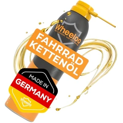 Abbildung von Wheeloo Kettenöl Für Ebike, Mountainbike, Fahrrad, Rennrad Kette, 300 ml, (Pflege Spray E Bike oil Fahrradkette Zubehör), Kettenspray Öl ready I Premium Kettenfett