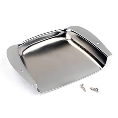 Abbildung von Alnicov Bass Stegplattenabdeckungs Set für E Gitarre, Chrom
