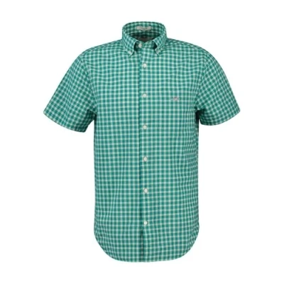 Abbildung von GANT REG Poplin Gingham Hemd, Herren, Größe: XL, Mint