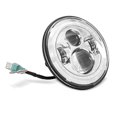Abbildung von LED Scheinwerfer 7&quot; kompatibel mit Harley Davidson E Prüfzeichen DRL Craftride FS7 chr