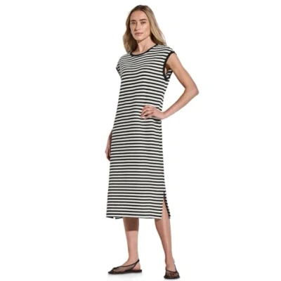 Abbildung von Street One Gestreiftes Strickkleid, Damen, Größe: 34, Schwarz