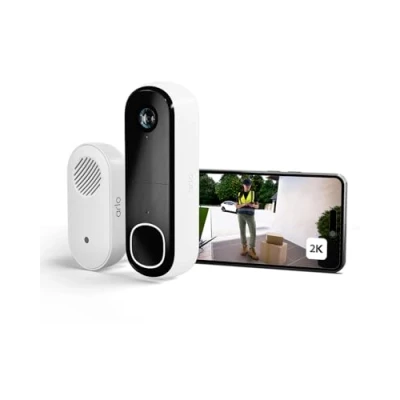 Abbildung von Arlo 2K Wireless Video Doorbell &amp; Chime