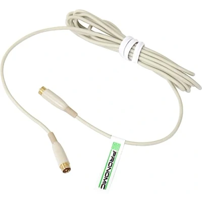 Abbildung von Pronomic Ersatzkabel für HS 31 EA Headset (Verbindungskabel, schraubbare Verbindungen, einfacher Austausch, Länge: 1,2 m) beige