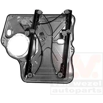 Abbildung von Van Wezel Fensterheber vorne links elektrisch mit Anschraubplatte ohne Elektromotor 5896261 VOLKSWAGEN: Transporter 5 Bus, Multivan (7HM