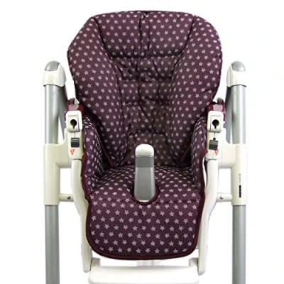 Abbildung von BAMBINIWELT Sitzkissen Ersatzbezug Bezug kompatibel mit Peg Perego Prima Pappa Diner STERNE (Sterne bordeaux)