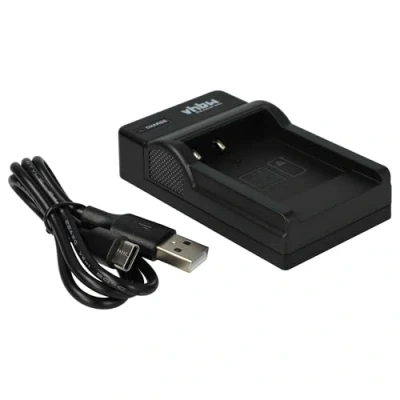 Abbildung von vhbw USB Ladegerät kompatibel mit Sony NP BN1 Kamera Camcorder/Akku Ladeschale, Ladeanzeige, 4,2 V