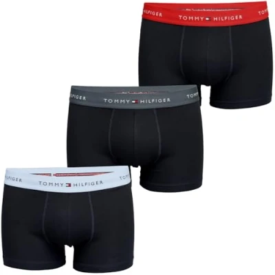 Abbildung von Tommy Hilfiger Underwear Trunk &quot;3P WB TRUNK&quot;, (Packung, 3 St., 3er Pack), mit kontrastfarbenem Logobund
