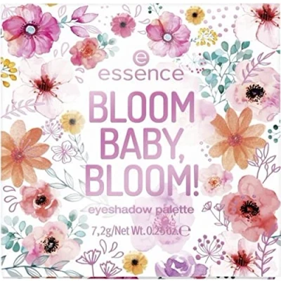 Abbildung von Essence BLOOM BABY, BLOOM! Eyeahadow Palette Inhalt: 7,2g Lidschattenpalette mit 9 unterschiedlichen Farben. Lidschatten