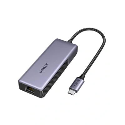 Abbildung von UGREEN 5Gbps USB C LAN Adapter Ethernet 5000Mbps RJ45 Netzwerkadapter kompatibel mit NAS, MacBook Pro M4, Mac Mini XPS usw.