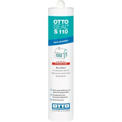Abbildung von OTTOSEAL S 110 Premium Bau Silikon 310ml C31 ockerbraun Hoch abriebfest &amp; schnell beanspruchbar Für die Verfugung von Glaselementen Sicher gegen Schimmel