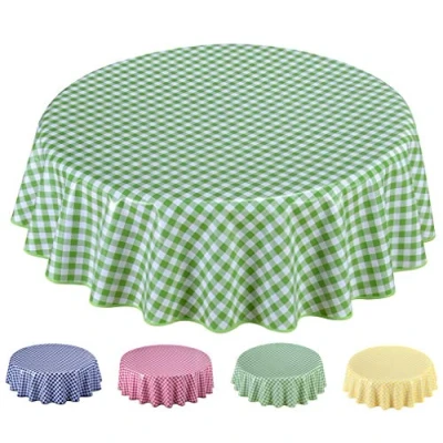 Abbildung von Home Direct Wachstuch Tischdecke Abwaschbar Rund 140cm Grün