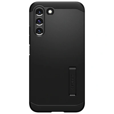 Abbildung von Spigen Ultra Hybrid TPU Back Cover Schwarz Samsung Galaxy S22