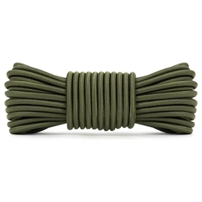 Abbildung von Abma Cord Gummiseil Expanderseil 5mm 10M Gummischnur UV Beständig Planenseil 100% Dehnung Spannseil für Plane, Anhängerplane, Sonnensegel, Zelte, Banner Olivgrün