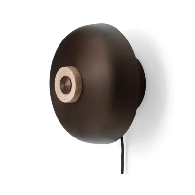 Abbildung von Audo TR Reverse LED Wandleuchte, Stecker, sand/bronze, Stein