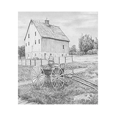 Abbildung von Royal &amp; Langnickel 22,9 x 27,9 cm Country Wagon vorgedruckt Skizzieren Made Easy Zeichnen Set