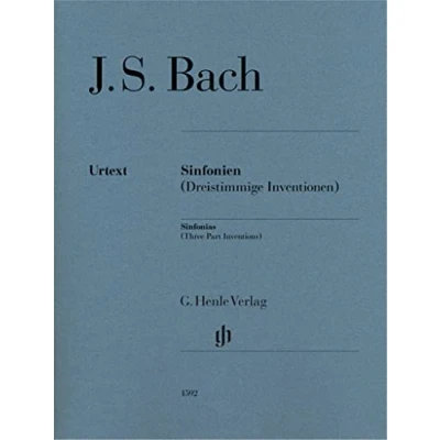 Abbildung von Sinfonien BWV 787 801 (Dreistimmige Inventionen), Ausgabe ohne Fingersatz: Urtextausgabe Fingersatz (G. Henle Urtext Ausgabe)