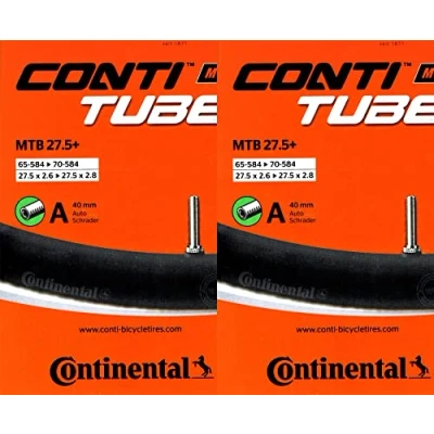 Abbildung von Continental Mountainbike MTB 27.5 Plus A40 Fahrradschlauch, Schwarz,