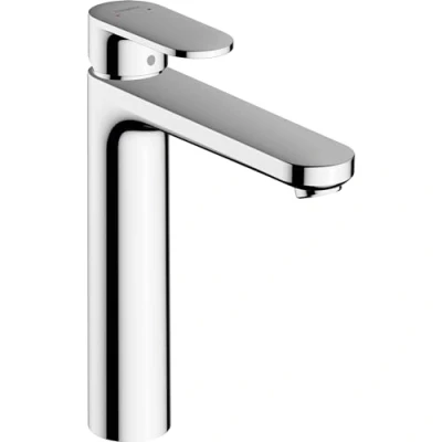 Abbildung von hansgrohe Waschtischarmatur &quot;Vernis Blend&quot;, 19cm, mit Metall Zugstangen Ablaufgarnitur, chrom