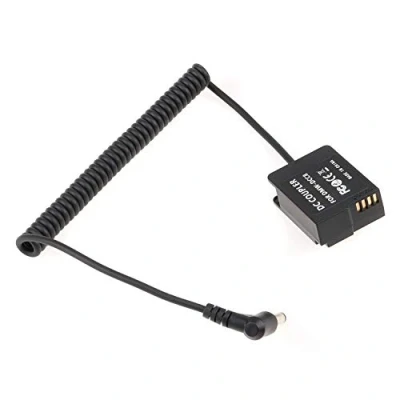 Abbildung von Fotga Vollständig entschlüsselt DMW BLC12 Dummy Batterie DCC8 DC Koppler mit Spiralkabel Netzteil für Panasonic Lumix DMC G5, G6, G7, FZ300, FZ200, FZ1000, FZ2000/2500, GX8, G85